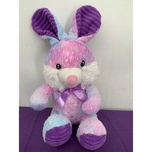 Midwood Brands Bunny Purple Bow Ribbed Tie-dye  Pink Blue Purple Stars 14 Inch p